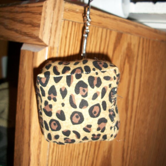 2.5" Ocelot Print Keychain-Handmade-Rare! - Picture 1 of 2